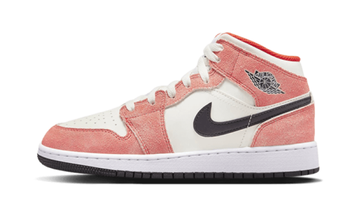 Air Jordan 1 Mid SE Orange Suede - DV1336-800 - 1