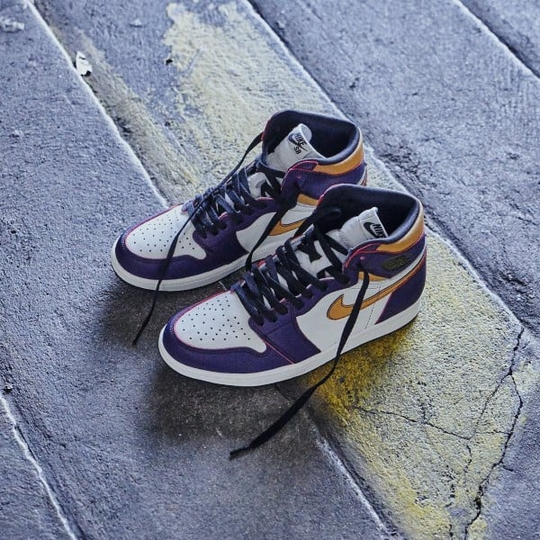 Air Jordan 1 Retro High OG Defiant Nike SB Lakers - Image 7
