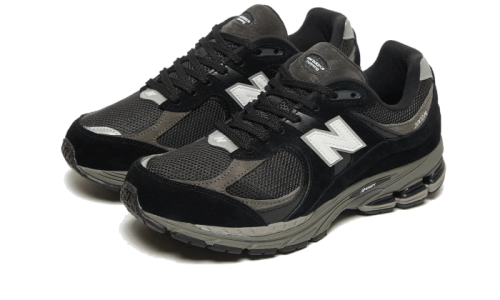 Alternative view of New Balance 2002R Black Dark Grey White JD Sports Exclusive