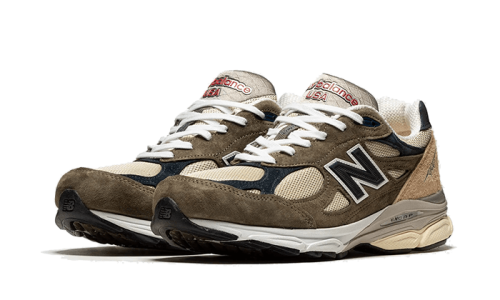Alternative view of New Balance 990 v3 Made In USA Green Cream