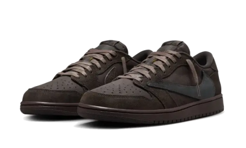 Alternative view of Air Jordan 1 Retro Low OG SP Travis Scott Velvet Brown