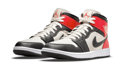 Alternative view of Air Jordan 1 Mid Light Orewood Brown