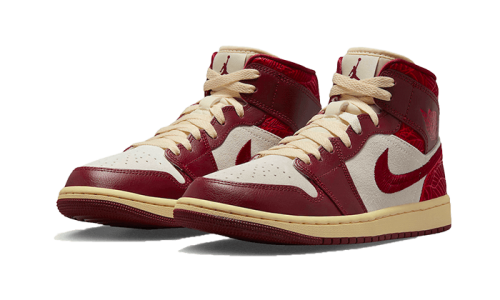 Alternative view of Air Jordan 1 Mid SE Tiki Leaf