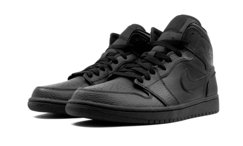 Alternative view of Air Jordan 1 Mid Triple Black