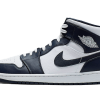 Air Jordan 1 Mid White Metallic Gold Obsidian