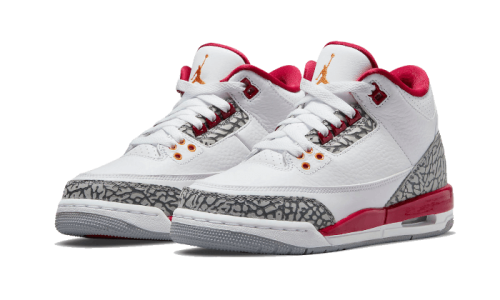 Alternative view of Air Jordan 3 Retro Cardinal Red
