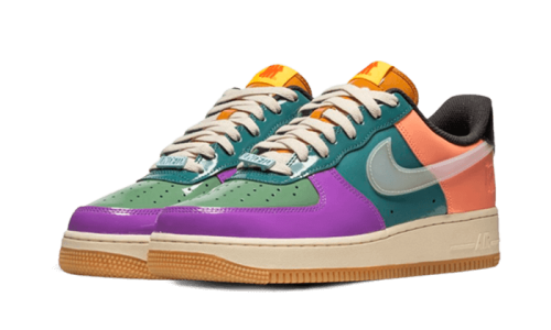 Alternative view of Nike Air Force 1 Low SP Undefeated Multi Patent Celestine Blue