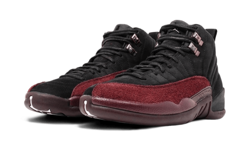 Alternative view of Air Jordan 12 Retro SP A Ma Maniére Black Burgundy Crush