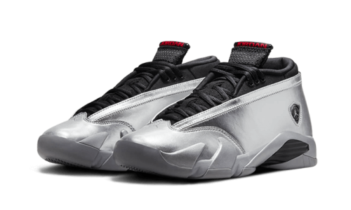 Alternative view of Air Jordan 14 Low Metallic Silver