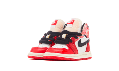 Alternative view of Air Jordan 1 High OG Spider-Man Across the Spider-Verse Bébé (TD)