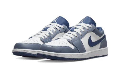Alternative view of Air Jordan 1 Low Steel Blue