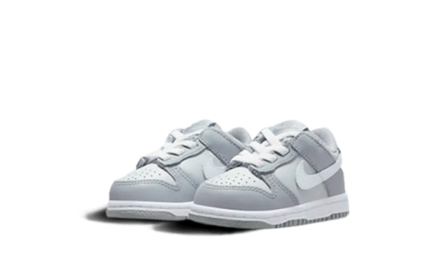 Alternative view of Nike Dunk Low Two-Toned Grey Bébé (TD)
