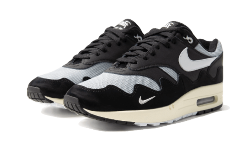 Alternative view of Nike Air Max 1 Patta Black Grey (Special Box + Bracelet)