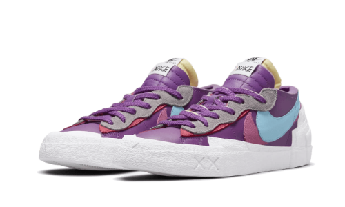 Alternative view of Nike Blazer Low Sacai Kaws Purple Dusk