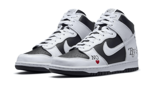 Alternative view of Nike SB Dunk High Supreme By Any Means Black