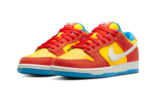 Alternative view of Nike SB Dunk Low Pro Habanero Red (Bart Simpson)