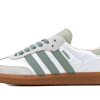 Adidas Samba OG  Cloud White Silver Green