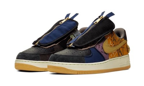 Alternative view of Nike Air Force 1 Low Fossil Travis Scott