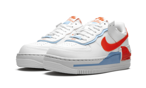 Alternative view of Nike Air Force 1 Shadow Summit White Team Orange