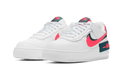 Alternative view of Nike Air Force 1 Shadow White Dark Teal Solar Red
