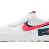 Nike Air Force 1 Shadow White Dark Teal Solar Red