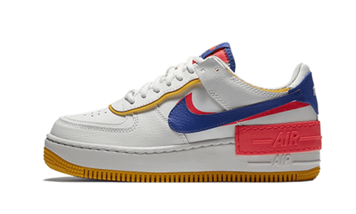 Nike Air Force 1 Shadow White Flash Crimson Astronomy Blue