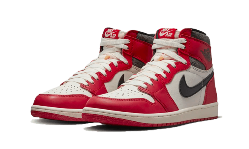 Alternative view of Air Jordan 1 High Chicago Lost And Found (Reimagined)