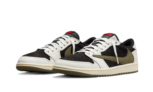 Alternative view of Air Jordan 1 Retro Low OG SP Travis Scott Olive