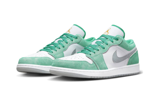 Alternative view of Air Jordan 1 Low SE New Emerald Grey