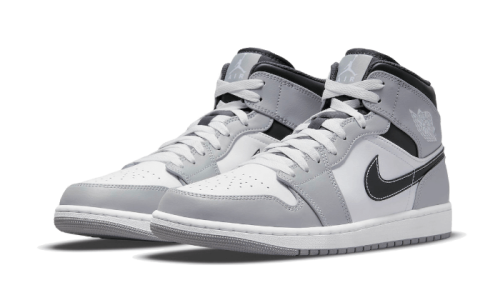 Alternative view of Air Jordan 1 Mid Light Smoke Grey Anthracite