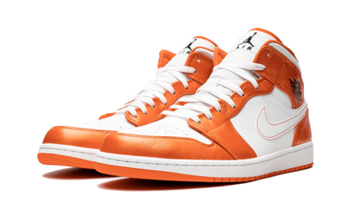 Alternative view of Air Jordan 1 Mid Metallic Orange