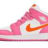Air Jordan 1 Mid Pinksicle Safety Orange