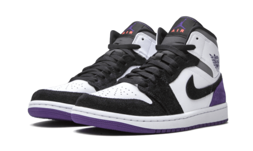 Alternative view of Air Jordan 1 Mid SE Varsity Purple