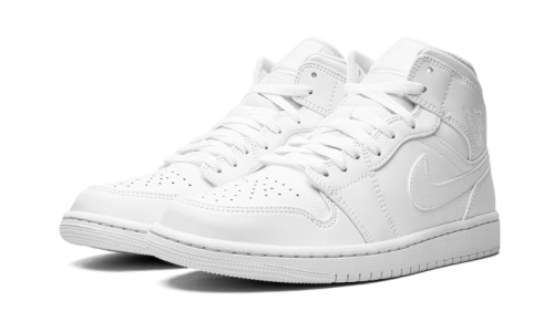 Alternative view of Air Jordan 1 Mid Triple White (2022)