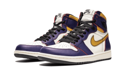 Alternative view of Air Jordan 1 Retro High OG Defiant Nike SB Lakers