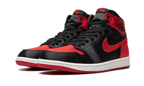 Alternative view of Air Jordan 1 Retro High OG Satin Bred