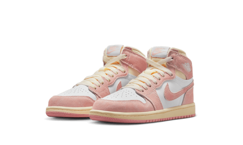 Alternative view of Air Jordan 1 Retro High OG Washed Pink (PS) Enfant