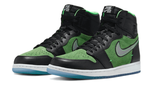 Alternative view of Air Jordan 1 Retro High Zoom Black Green