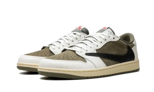 Alternative view of Air Jordan 1 Low OG SP Travis Scott Medium Olive