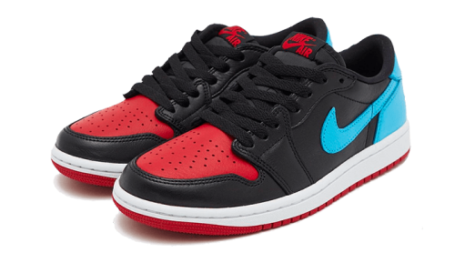 Alternative view of Air Jordan 1 Retro Low OG UNC to Chicago