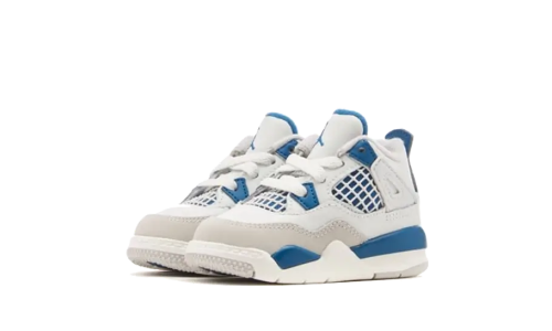 Alternative view of Nike Air Jordan 4 Retro Military Blue (2024) Bébé (TD)