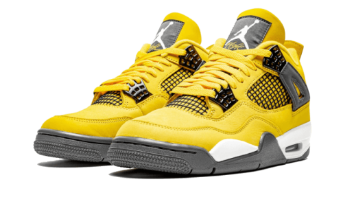 Alternative view of Air Jordan 4 Retro Tour Yellow (Lightning)