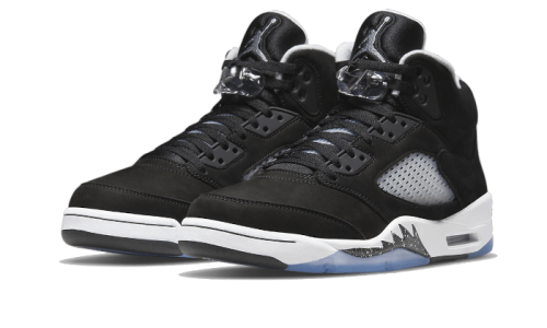 Alternative view of Air Jordan 5 Retro Moonlight (Oreo)
