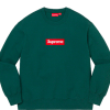 Supreme Box Logo Crewneck Dark Pine