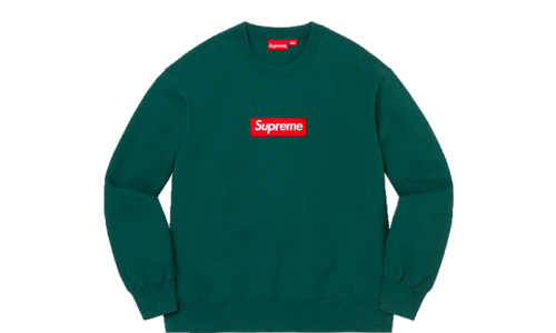 Supreme Box Logo Crewneck Dark Pine