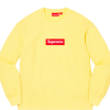 Supreme Box Logo Crewneck Pale Yellow