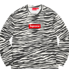 Supreme Box Logo Crewneck Zebra