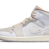 Air Jordan 1 Mid SE Craft Inside Out White Grey
