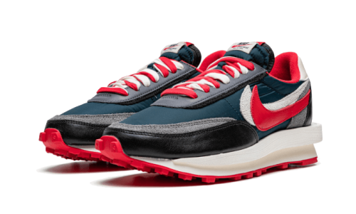 Alternative view of Nike LD Waffle Sacai Undercover Midnight Spruce University Red