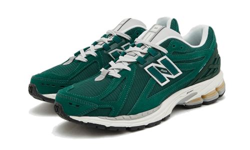 Alternative view of New Balance 1906R Green Suede Metallic Silver